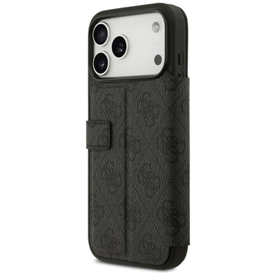 Guess Book 4G Metal Logo Case for iPhone 17 Pro Max - Black