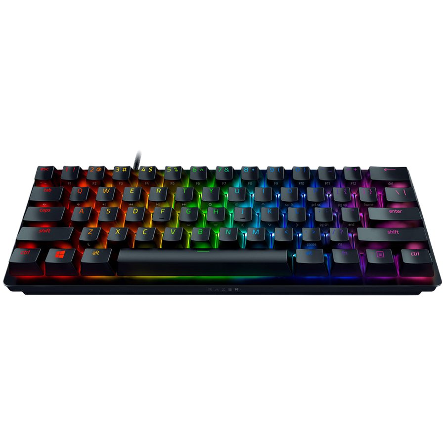 Razer Huntsman Mini (Red Switch), US Layout, Black, Razer Optical Switch, Razer Chroma customizable backlighting w/ 16.8 mill