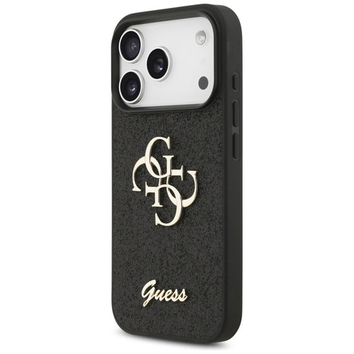 Guess Fixed Glitter Big 4G case for iPhone 17 Pro - black