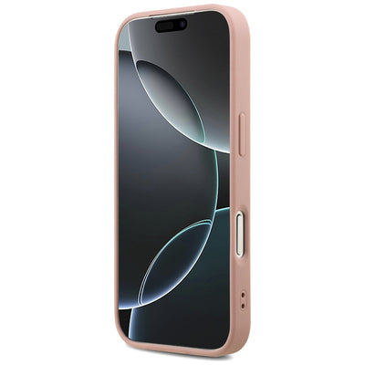 Guess Fixed Glitter Big 4G Case for iPhone 17 Pro - Pink