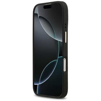 Guess Peony Hot Stamp MagSafe Case for iPhone 17 - Black