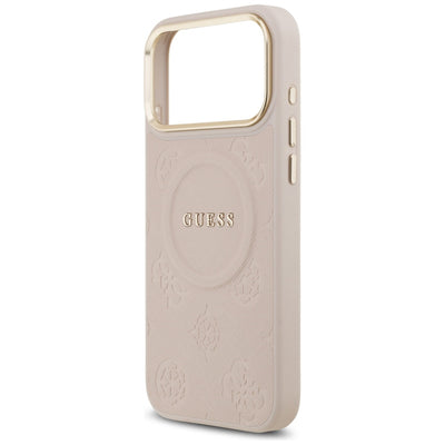 Guess Peony Hot Stamp MagSafe Case for iPhone 17 Pro Max - Pink