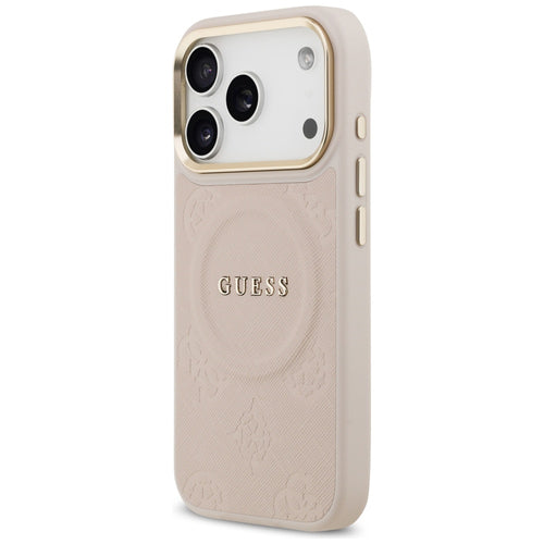 Guess Peony Hot Stamp MagSafe Case for iPhone 17 Pro - Pink