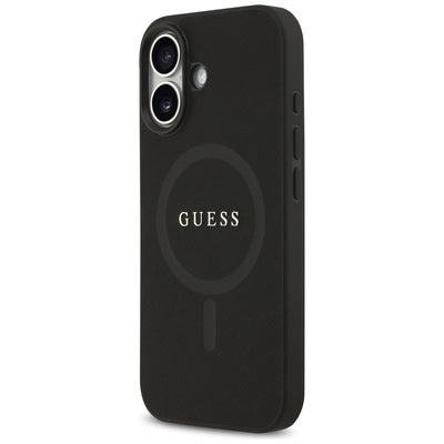 Guess Saffiano Classic Logo MagSafe case for iPhone 17 - black