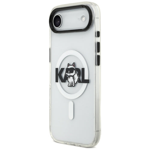 Karl Lagerfeld IML Choupette Sketch Logo MagSafe iPhone Air Case - Clear