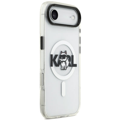 Karl Lagerfeld IML Choupette Sketch Logo MagSafe iPhone Air Case - Clear