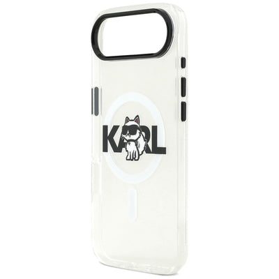 Karl Lagerfeld IML Choupette Sketch Logo MagSafe iPhone Air Case - Clear