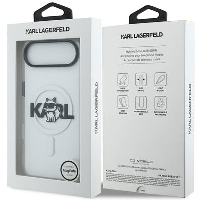 Karl Lagerfeld IML Choupette Sketch Logo MagSafe iPhone Air Case - Clear