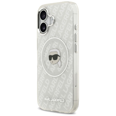 Karl Lagerfeld IML Karl Head Logo MagSafe iPhone 17 Case - Gray
