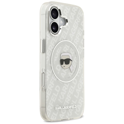 Karl Lagerfeld IML Karl Head Logo MagSafe iPhone 17 Case - Gray