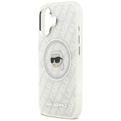 Karl Lagerfeld IML Karl Head Logo MagSafe iPhone 17 Case - Gray