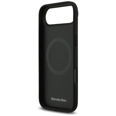 Mercedes Leather Large Laurel Leave MagSafe case for iPhone Air - black