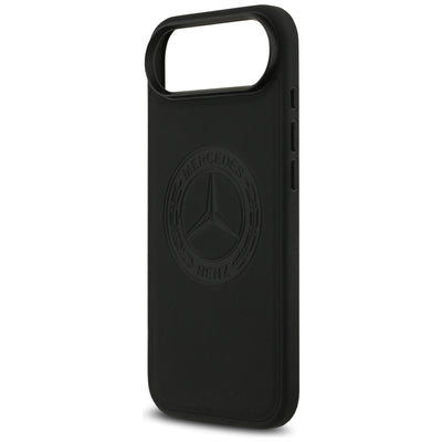 Mercedes Leather Vintage Logo MagSafe Case for iPhone Air - Black