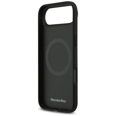Mercedes Leather Vintage Logo MagSafe Case for iPhone Air - Black