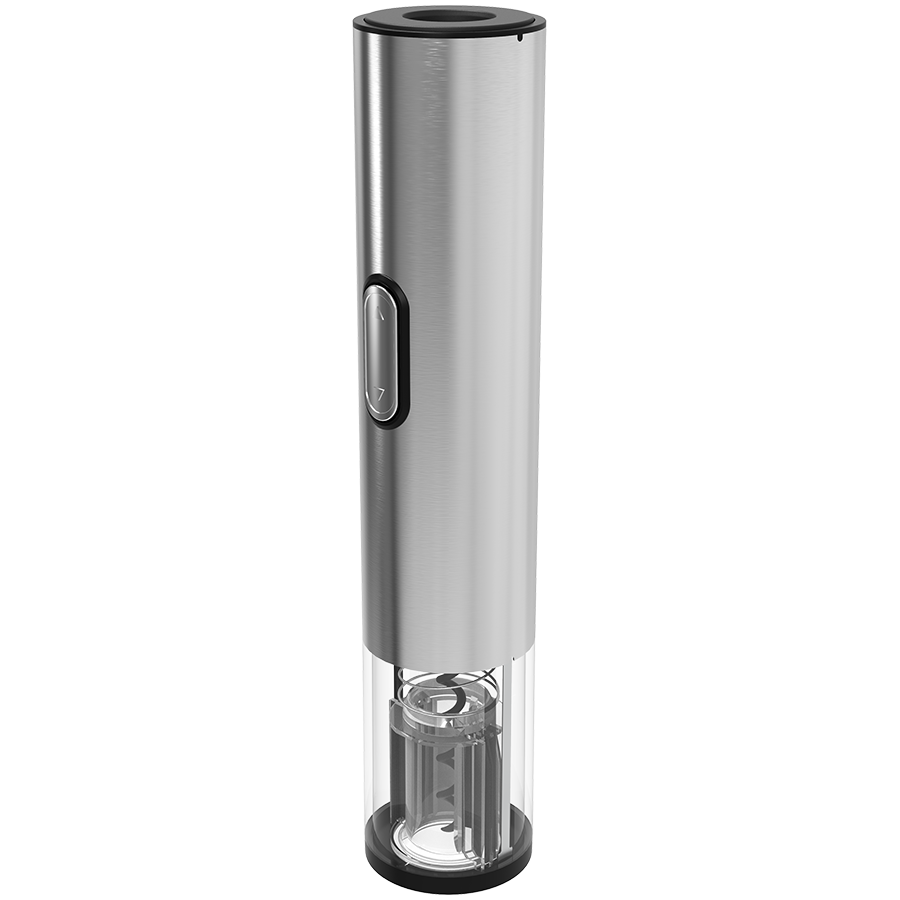 Prestigio Garda, smart wine opener, simple operation with 2 buttons, aerator, vacuum stopper preserver, foil cutter, opens up
