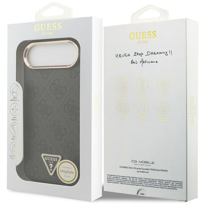 Guess 4G Triangle Logo MagSafe case for iPhone Air - black and gold