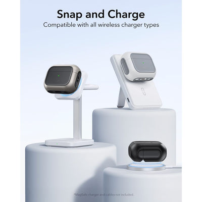 ESR Orbit HaloLock MagSafe Case for AirPods Pro 3 - Gray &amp; Black