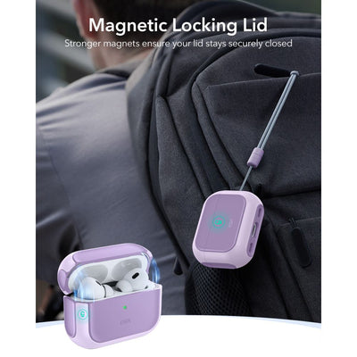 ESR Orbit Halolock MagSafe case for AirPods Pro - purple