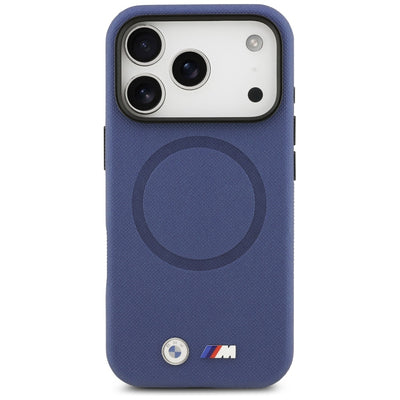 BMW M FW Metal Logo MagSafe Case for iPhone 17 Pro - Navy Blue