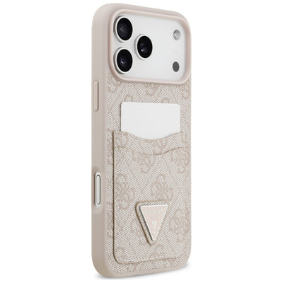 Guess 4G Nauble Card Triangle Case for iPhone 17 Pro Max - Pink