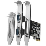 PCI-Express card with one parallel and two serial ports 250 kbps — AXAGON