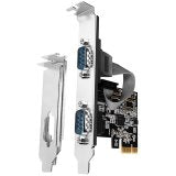 PCI-Express card with two 250 kbps serial ports — AXAGON