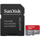 SANDISK Ultra microSDHC 32GB + SD Adapter 120MB/s A1 Class 10 UHS-I