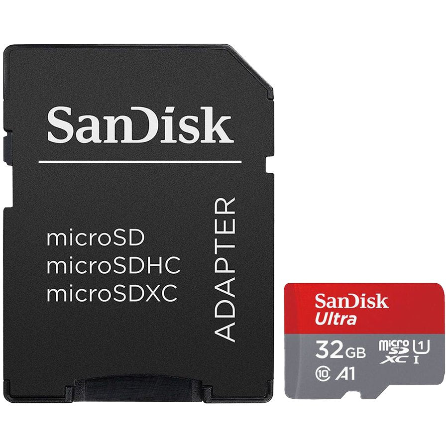 SANDISK Ultra microSDHC 32GB + SD Adapter 120MB/s A1 Class 10 UHS-I