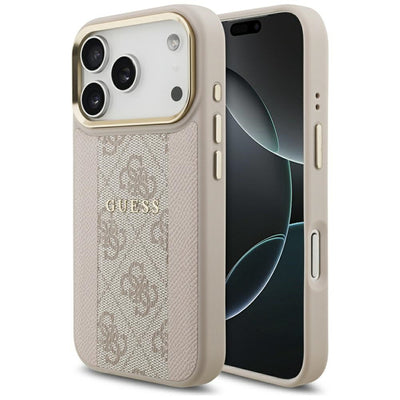 Guess 4G Stripe MagSafe Case for iPhone 17 Pro - Pink