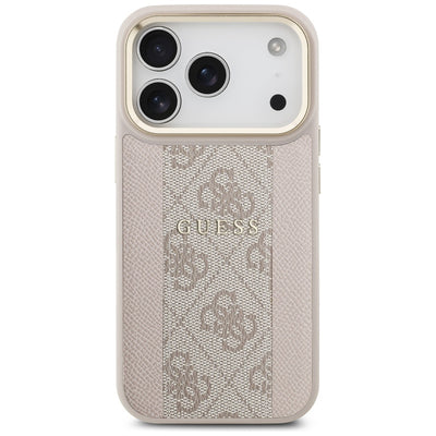 Guess 4G Stripe MagSafe Case for iPhone 17 Pro - Pink