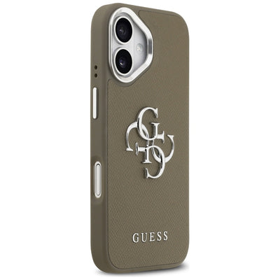 Guess Grained Big 4G Classic Logo iPhone 17 Case - Brown