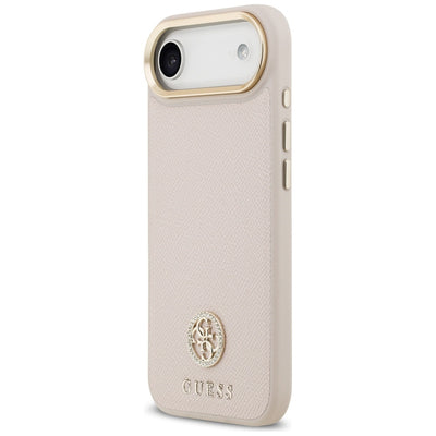 Guess Grained Strass Logo MagSafe iPhone Air Case - Pink