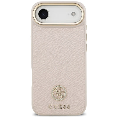 Guess Grained Strass Logo MagSafe iPhone Air Case - Pink