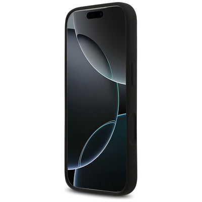 Guess Silicone Big 4G Script Case for iPhone 17 Pro - Black