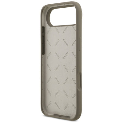 Guess Silicone Big 4G Script Case for iPhone Air - Brown