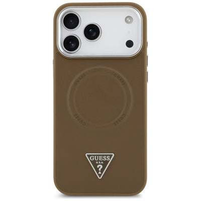 Guess Triangle Logo MagSafe case for iPhone 17 Pro - brown