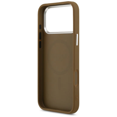 Guess Triangle Logo MagSafe case for iPhone 17 Pro - brown