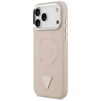 Guess Triangle Logo MagSafe Case for iPhone 17 Pro Max - Pink