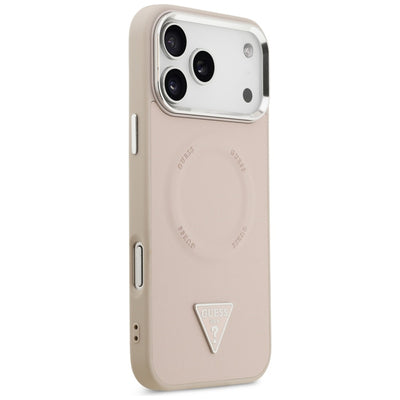 Guess Triangle Logo MagSafe Case for iPhone 17 Pro Max - Pink