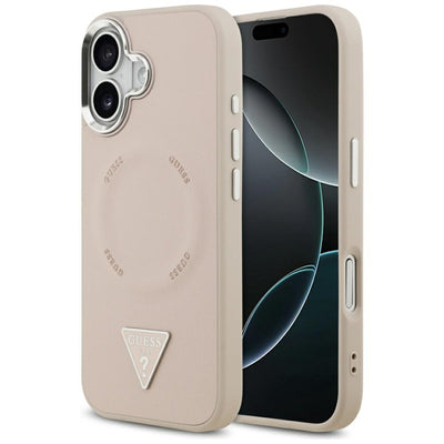 Guess Triangle Logo MagSafe case for iPhone 17 - pink