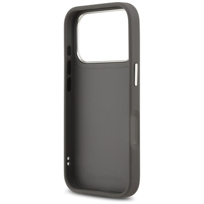 Karl Lagerfeld FW Grained Karl &amp; Choupette Heads Pins &amp; Logo iPhone 17 Pro Case - Gray