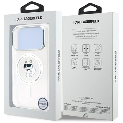 Karl Lagerfeld IML Choupette MagSafe Case for iPhone 17 Pro - Clear