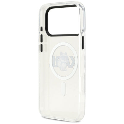 Karl Lagerfeld IML Choupette Sketch Logo MagSafe Case for iPhone 17 Pro - Clear
