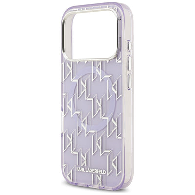 Karl Lagerfeld IML KL Monogram MagSafe Case for iPhone 17 Pro - Purple