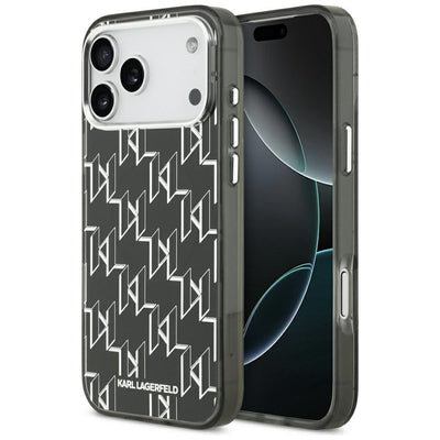 Karl Lagerfeld IML KL Monogram MagSafe Case for iPhone 17 Pro Max - Black