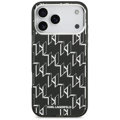 Karl Lagerfeld IML KL Monogram MagSafe Case for iPhone 17 Pro Max - Black