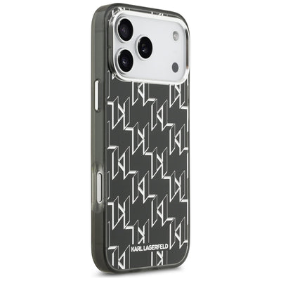 Karl Lagerfeld IML KL Monogram MagSafe Case for iPhone 17 Pro Max - Black