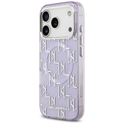 Karl Lagerfeld IML KL Monogram MagSafe Case for iPhone 17 Pro Max - Purple