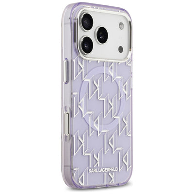 Karl Lagerfeld IML KL Monogram MagSafe Case for iPhone 17 Pro Max - Purple