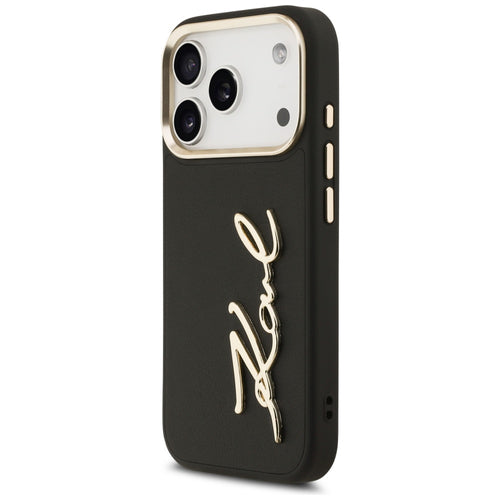 Karl Lagerfeld Karl Script Logo Case for iPhone 17 Pro - Black